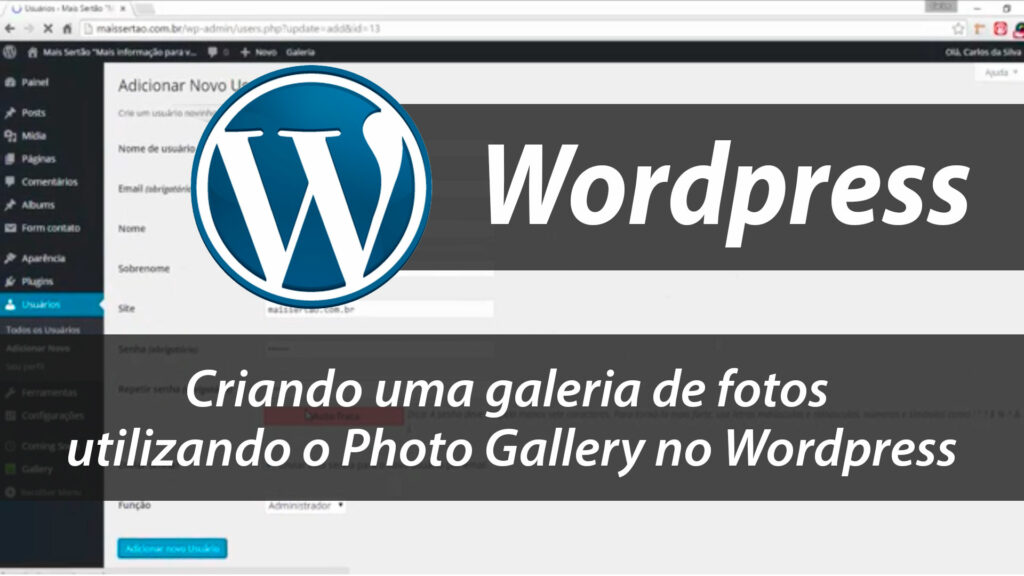 Criando uma galeria de fotos utilizando o Photo Gallery no Wordpress